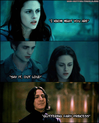 harry potter funny quotes. funny twilight and harry potter pictures
