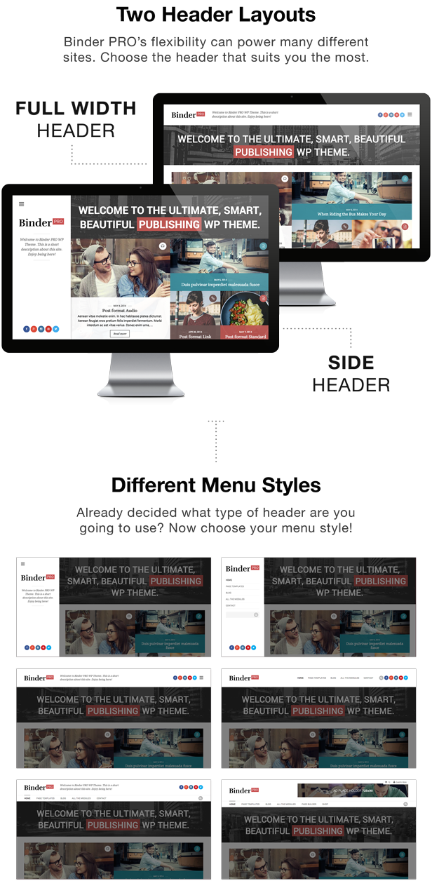 Binder PRO - Publishing Multi-Purpose WordPress Theme