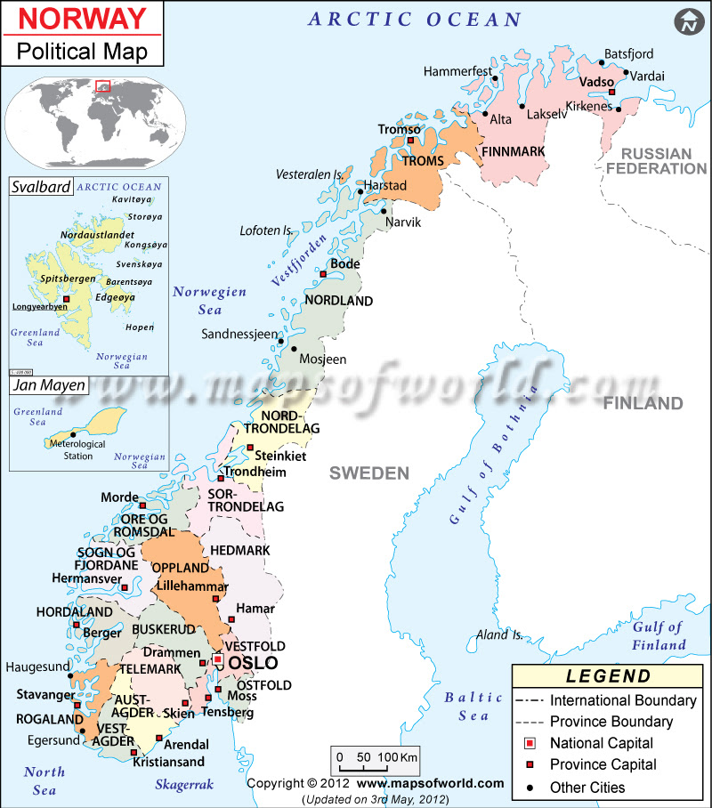 Map Norway