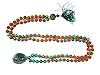 Rudraksha Green Jade Prayer Mala Spiritual Yoga Healing Japamala ~ 108+1