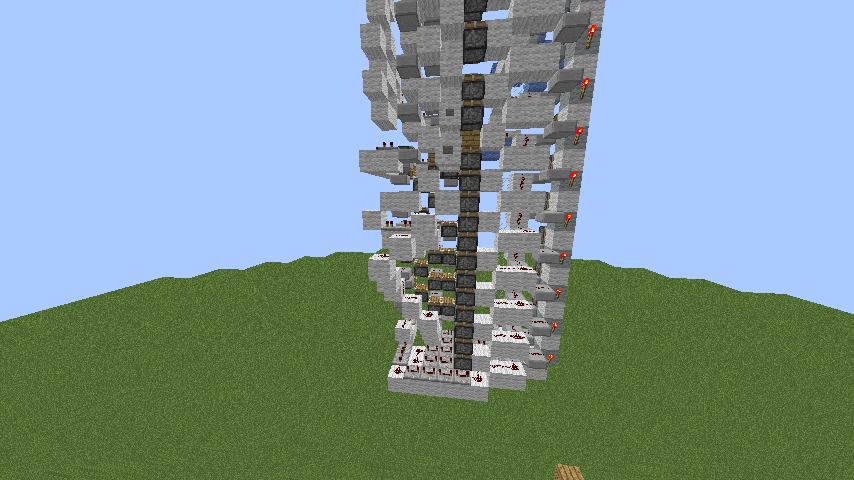 Minecraft どうしてもピストンエレベーターが作りたい その６ 今日もマインクラフト