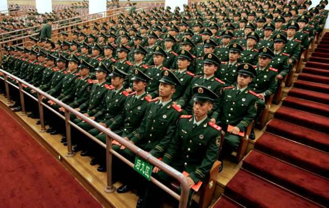 militaire de l'armee chinoise
