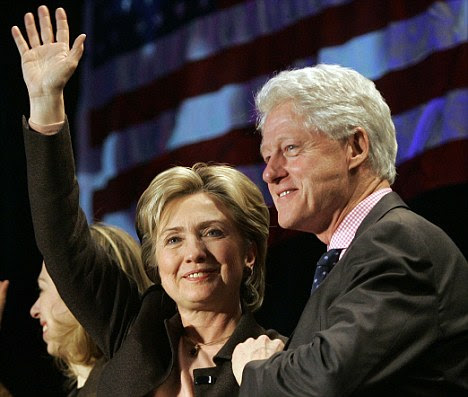 bill and hillary clinton young. Clinton with his wife,
