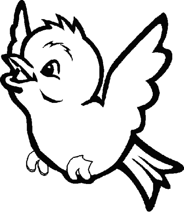 Download Simple Bird Coloring Pages at GetDrawings | Free download