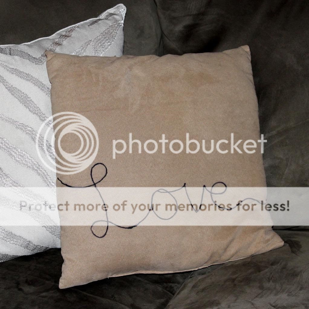 DIY Love Script Pillow