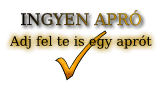 Hirdetések az ingyen Aprón