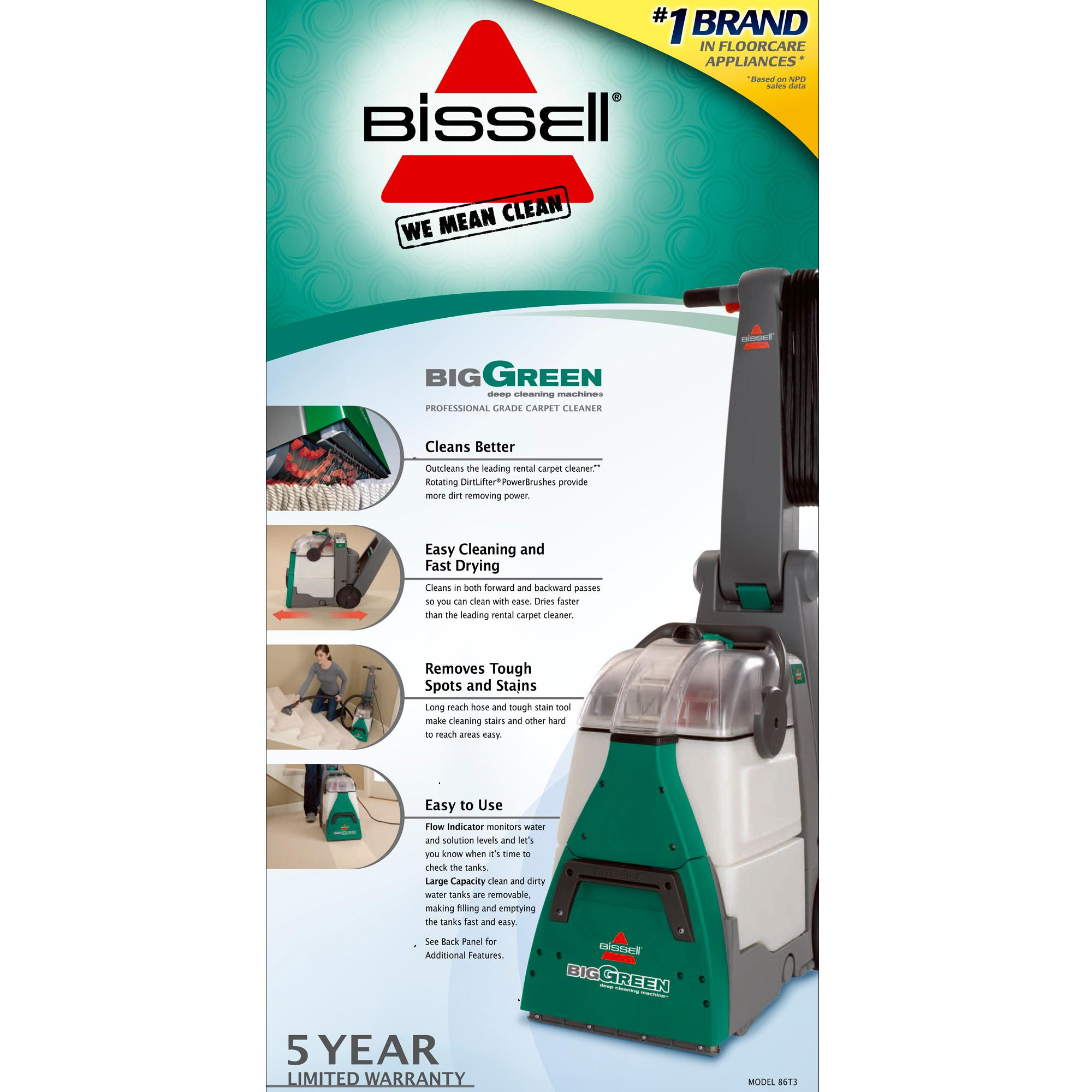 Amazon.com - Bissell 86T3/86T3Q Big Green Deep Cleaning ...