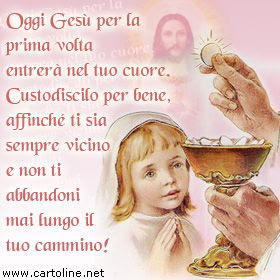 Auguri di Prima Comunione alle bambine