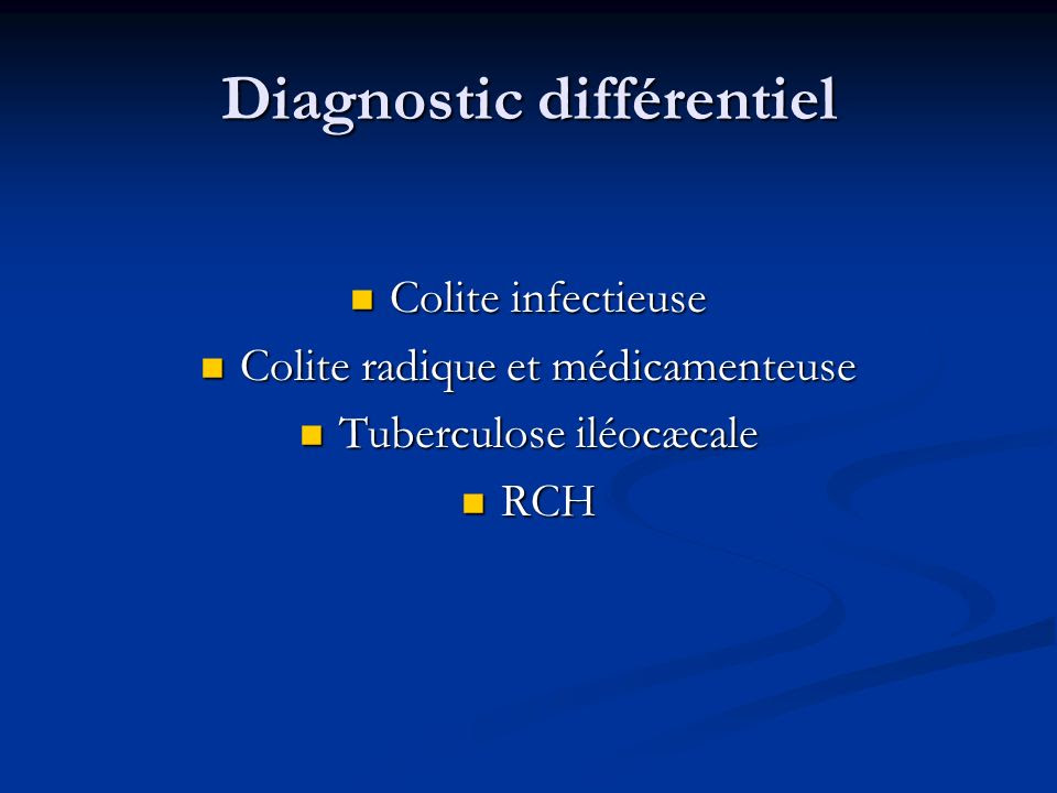 Diagnostic d une colite bacterienne - m