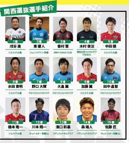 関西リーグ選抜のメンバーが決定 イタリアチャレンジ18 フットサルタイムズ