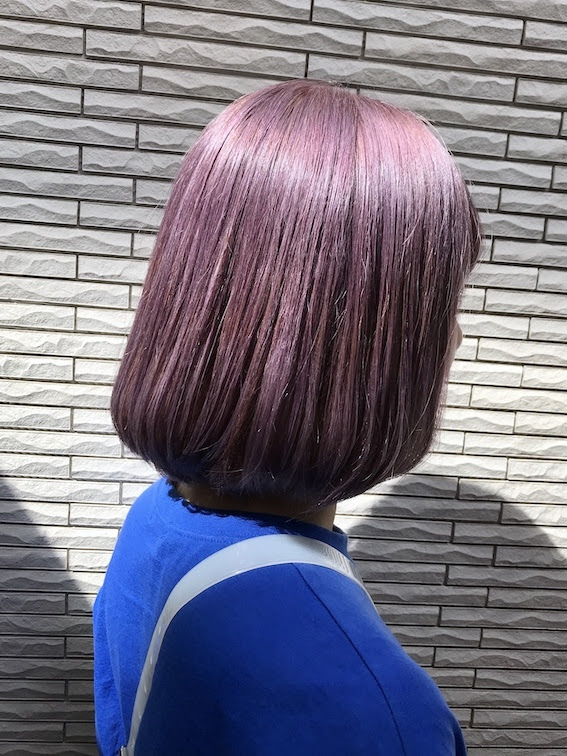 パープルヘアカラー 紫カラー バイオレットカラーにしたい方 ケアブリーチ ダブルカラー インナーカラー ハイライトカラー 原宿 美容室 Sherry 原宿美容室