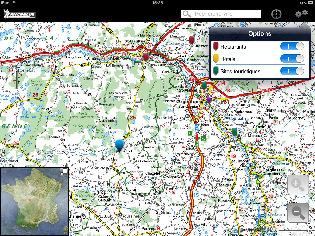 Carte Michelin France 11 Un Atlas Routier Pour Ipad Igeneration