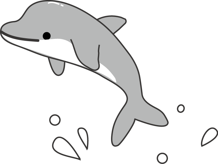 イルカのイラスト 無料イラスト