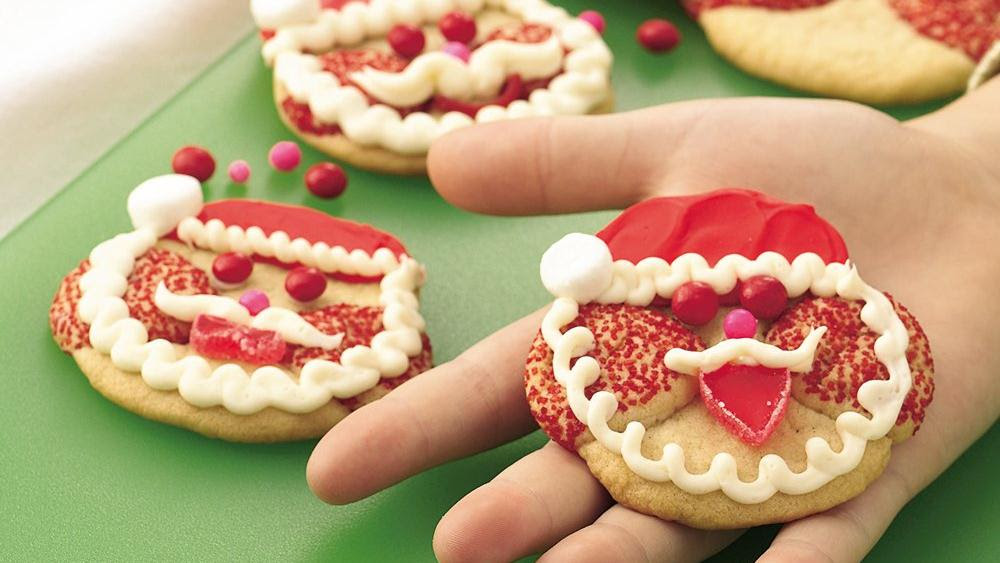 Santa Claus Sugar Cookies recipe from Pillsbury.com