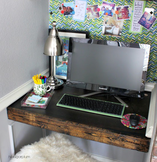 Hi Sugarplum | Organized Desk Nook