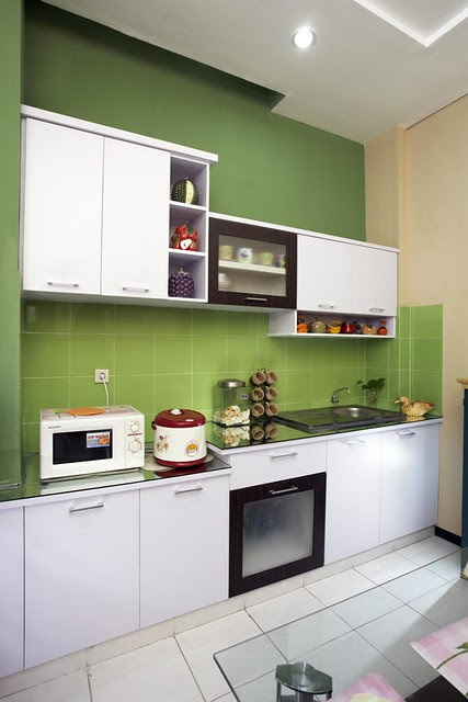 Rumah Minimalis: Dapur Warna Hijau