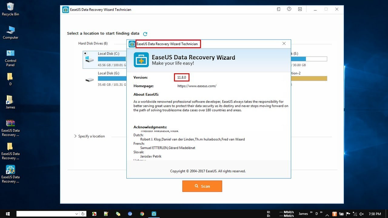 Easeus Data Recovery Wizard Professional 8.0 Serial Key Free Download ...