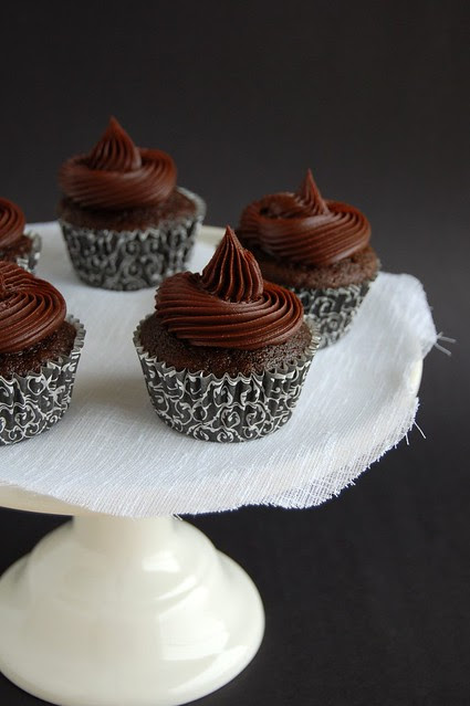 Ana's chocolate cupcakes / Cupcakes de chocolate da Ana