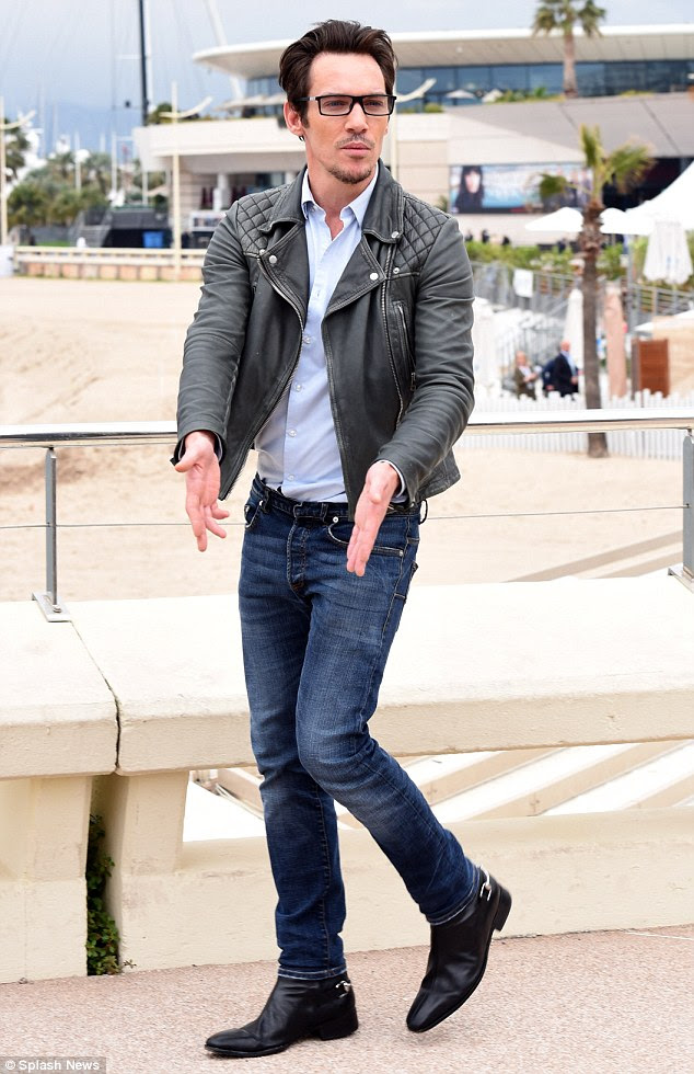 On form: In May 2015, shocking images emerged of Meyers looking dishevelled as he drank vodka straight from the bottle - but there was no sign of that on Monday