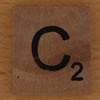 wooden letter C