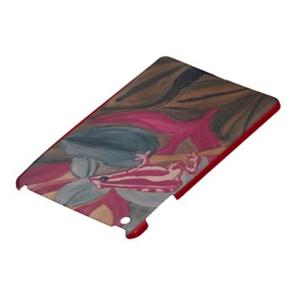Red and white tree frog on a branch. case for the iPad mini