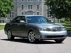 Stock 2003 Infiniti M45 1/4 mile Drag Racing timeslip specs 0-60