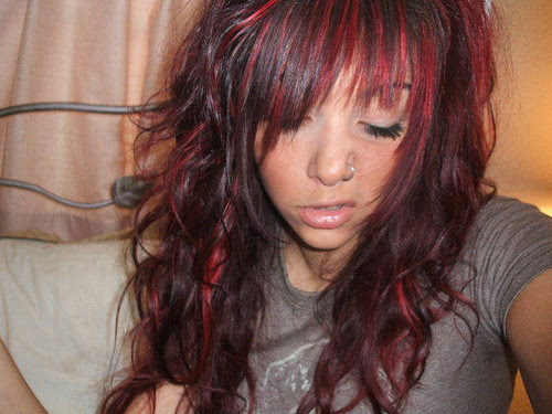 cool curly hairstyles. some cool curly emo hair