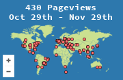 Locations of visitors to this page