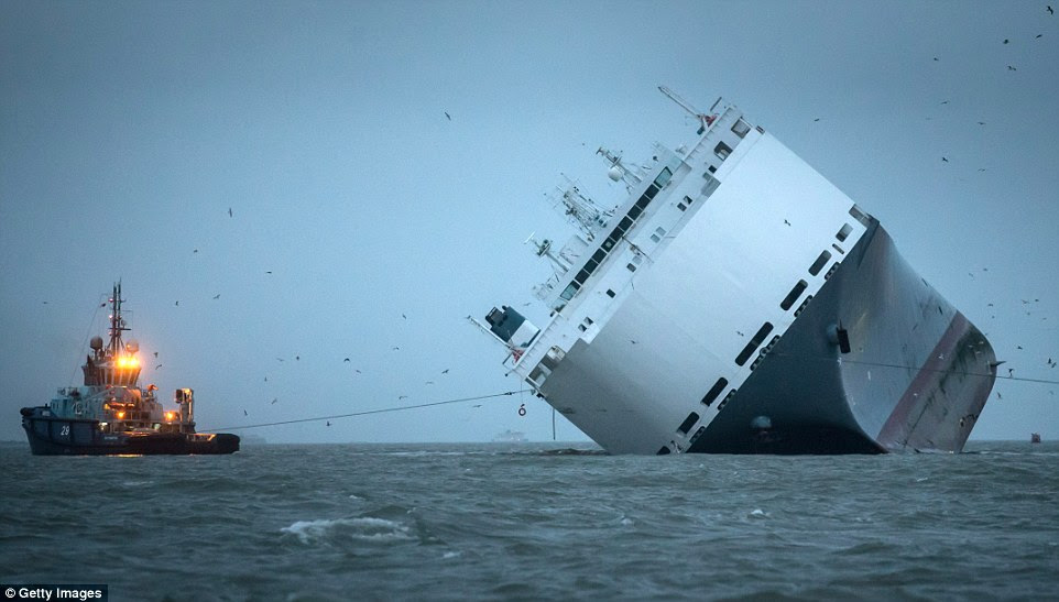 Stranded Solent cargo ship refloats itself after being 