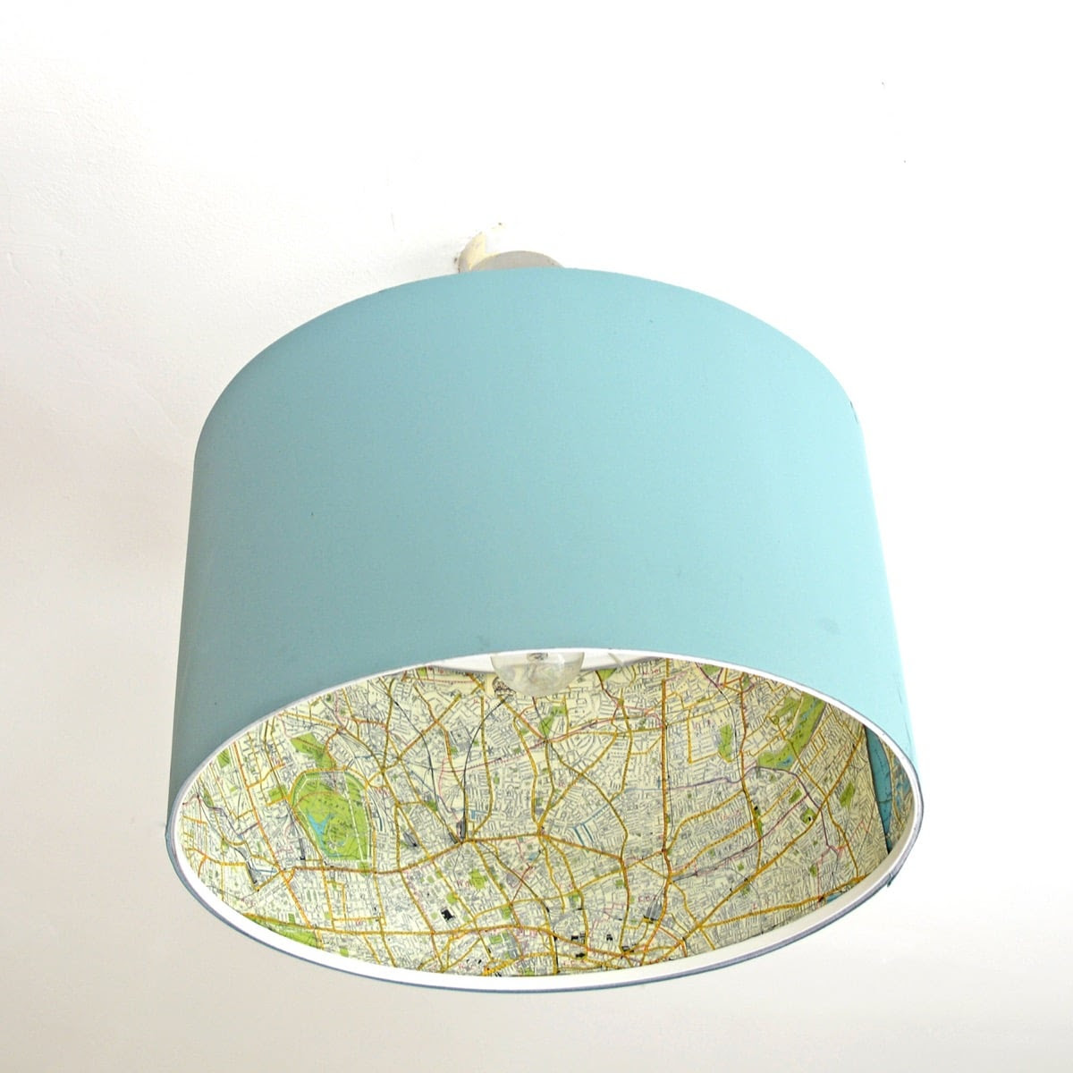 map lamp shade ikea hack