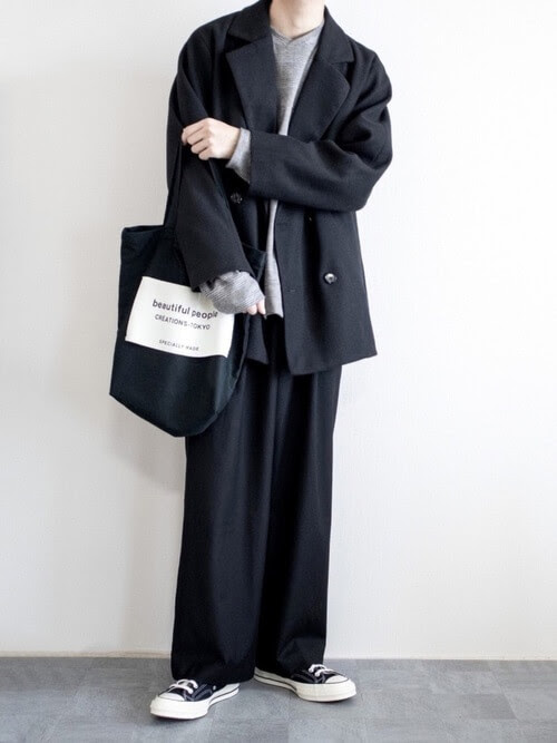 Pコート 黒 の秋冬のコーデ メンズに人気の黒のpコートを紹介