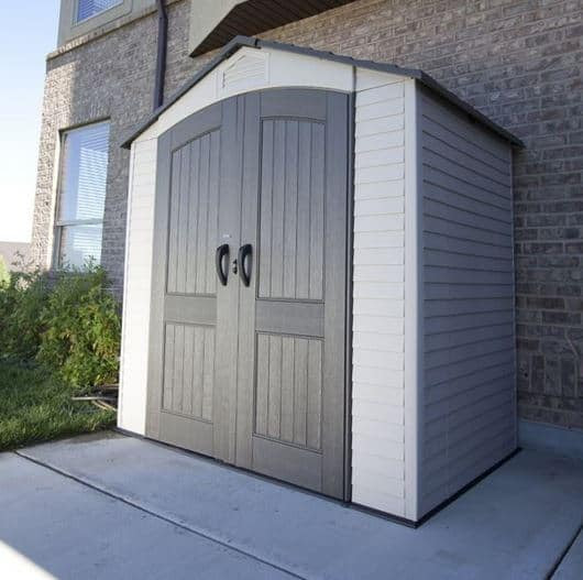 Lifetime 7 x 4.5 Apex Plastic Shed - What Shed