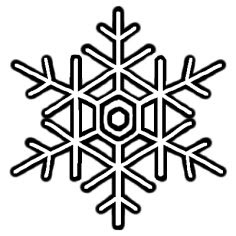 動物画像のすべて 新鮮な雪の結晶 イラスト フリー 白黒
