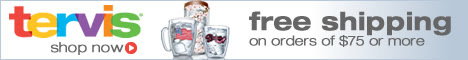 Free Shipping on orders over $75 at www.tervis.com