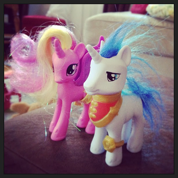 Behold my pony hairstyling abilities. (yes my daughter made me instagram this) #mlp #girlmom