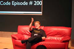 Robert Scoble on the red couch