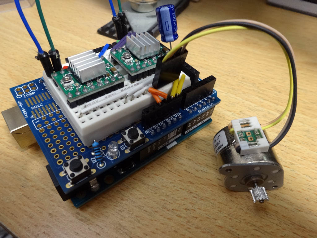 ArduinoでA4988やEasyDriverを使ってステッピングモーターを動かす ...
