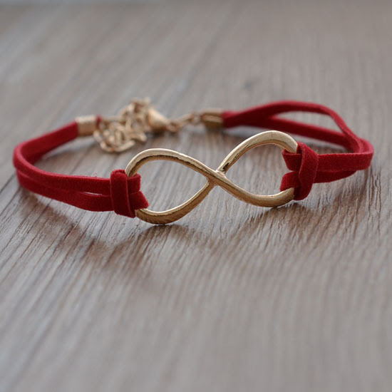 Cheap price fashion jewelry infinity bracelet charm leather for women ...