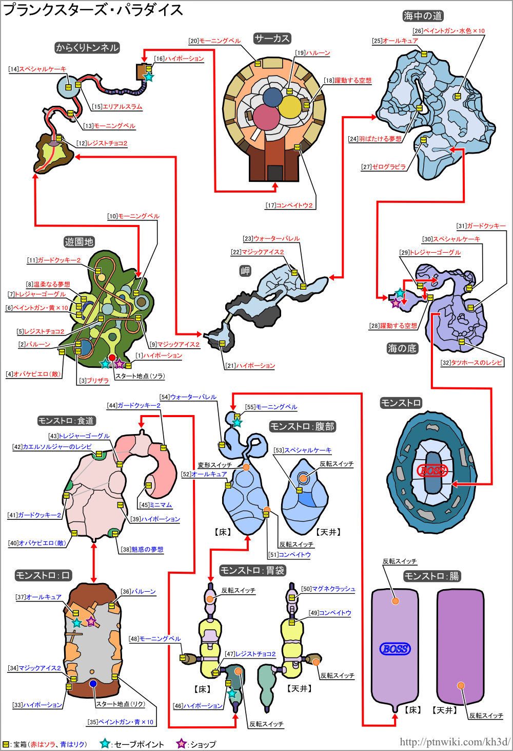 プランクスターズ パラダイス Kh3d キングダム ハーツ 3d Dream Drop Distance 攻略wiki