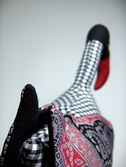 Black Swan tail detail