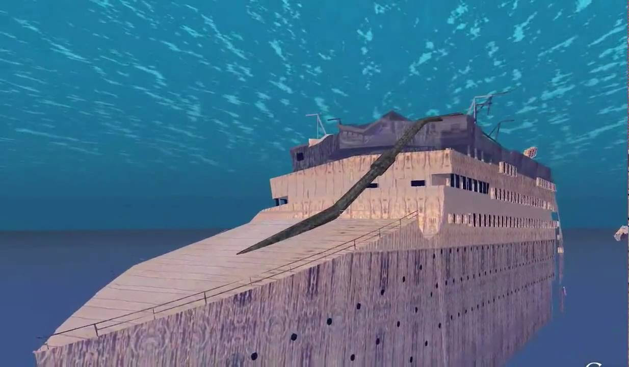 Titanic Wreck in Google Earth (HD) - YouTube