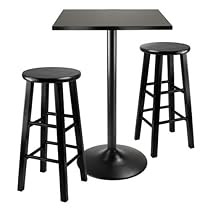 Hot Sale Winsome Obsidian 3-Piece Pub Table Set
