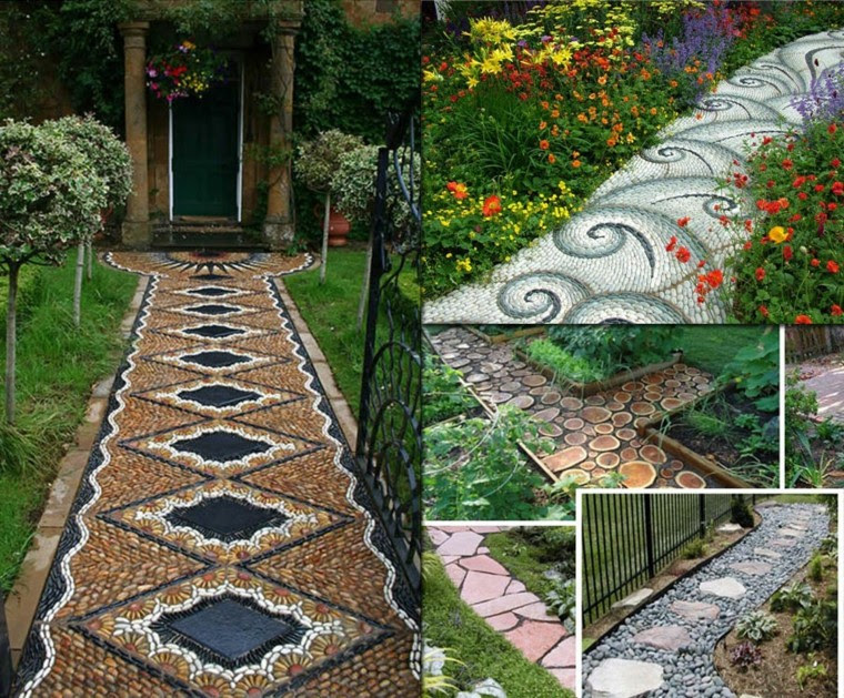 Elabora un camino de piedras para tu jardín, ¡muy fácil! - SenDeros JarDines Flores Patio Camino