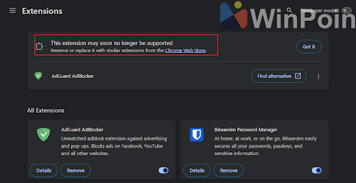 Ditandai Chrome, Developer uBlock Origin Rekomendasikan uBlock Lite | WinPoin