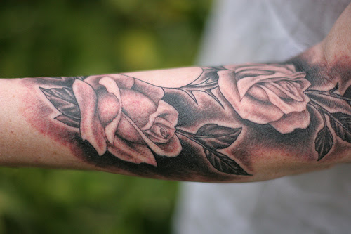 rose tattoo forearm rose tattoos