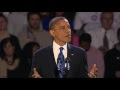 President Obama's Election Night Victory Speech - November 6, 2012 in Chicago, Illinois