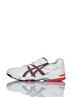Asics Zapatillas Performance Gel-Game 4 (Blanco / Rojo / Azul Marino)