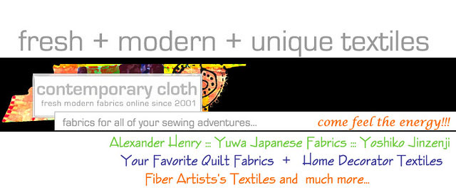 contemporary cloth header