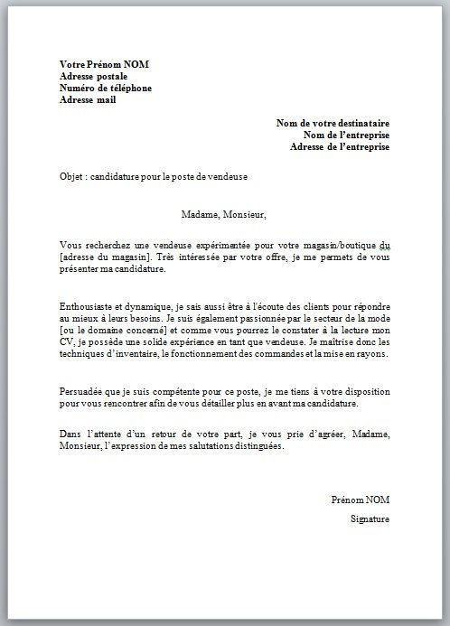 lettre de motivation master ii - Modele de lettre type