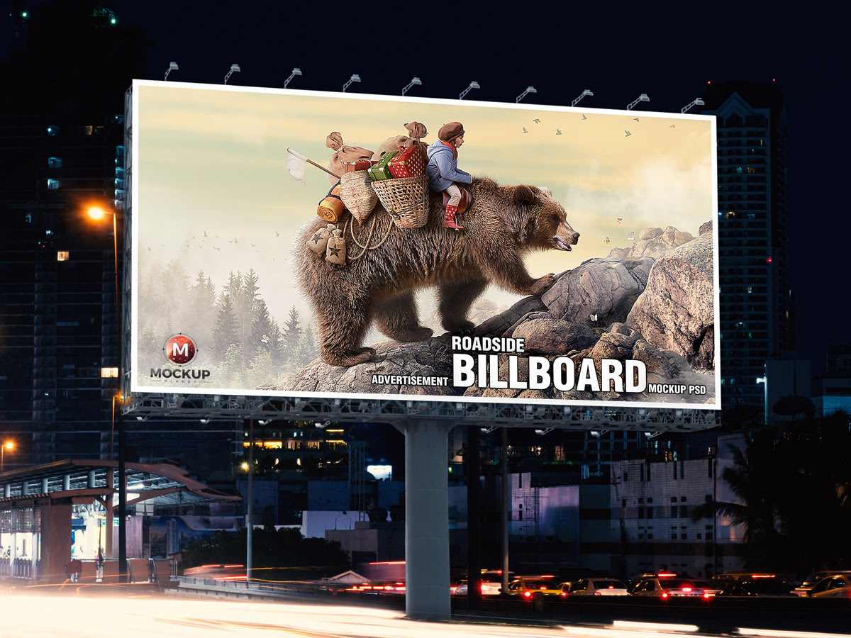 Free Realistic Outdoor Advertising Billboard Mockup Psd Good Mockups
